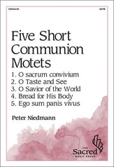 Five Short Communion Motets SATB choral sheet music cover